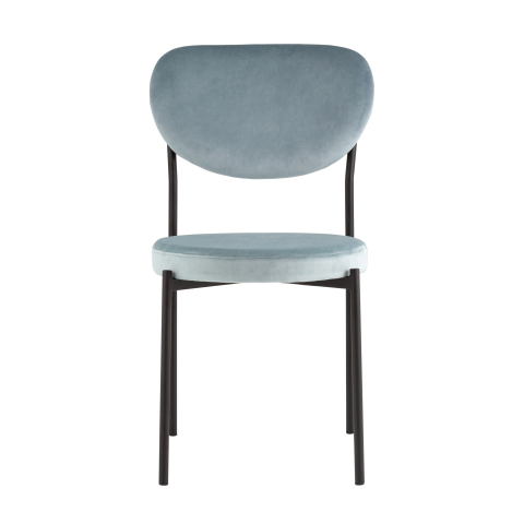 Стул обеденный Барбара велюр серо-голубой NC