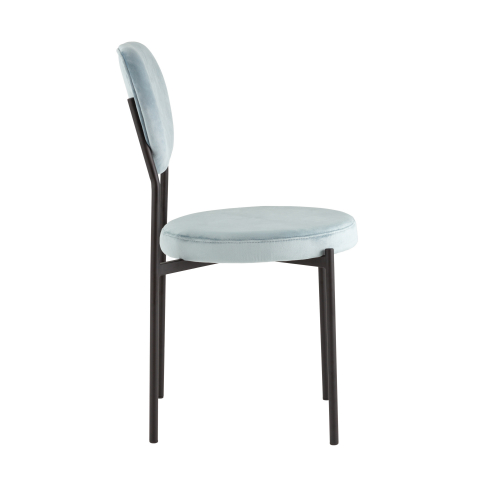 Стул обеденный Барбара велюр серо-голубой NC