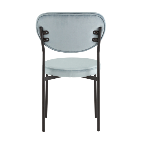 Стул обеденный Барбара велюр серо-голубой NC