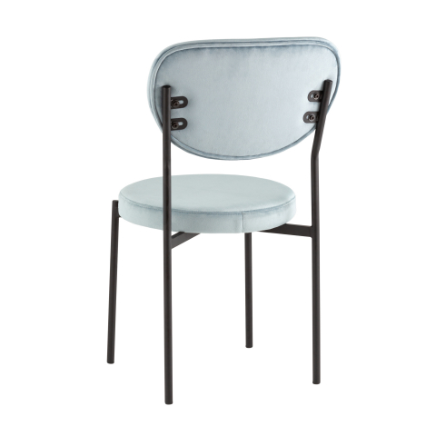 Стул обеденный Барбара велюр серо-голубой NC