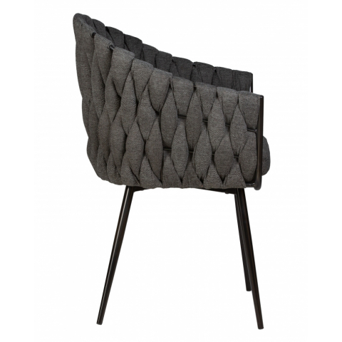 Стул обеденный MATILDA, цвет сиденья графитовый (LAR-275-21), цвет основания черный