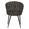 Стул обеденный MATILDA, цвет сиденья графитовый (LAR-275-21), цвет основания черный