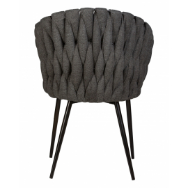 Стул обеденный MATILDA, цвет сиденья графитовый (LAR-275-21), цвет основания черный