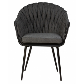 Стул обеденный MATILDA, цвет сиденья графитовый (LAR-275-21), цвет основания черный