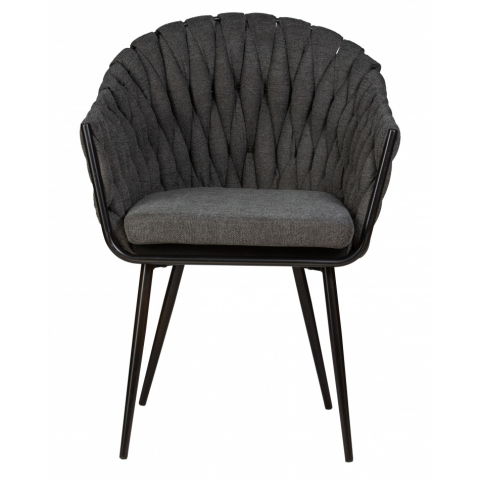 Стул обеденный MATILDA, цвет сиденья графитовый (LAR-275-21), цвет основания черный