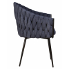 Стул обеденный MATILDA, цвет сиденья синий (LAR-275-29), цвет основания черный