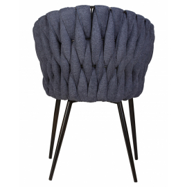 Стул обеденный MATILDA, цвет сиденья синий (LAR-275-29), цвет основания черный