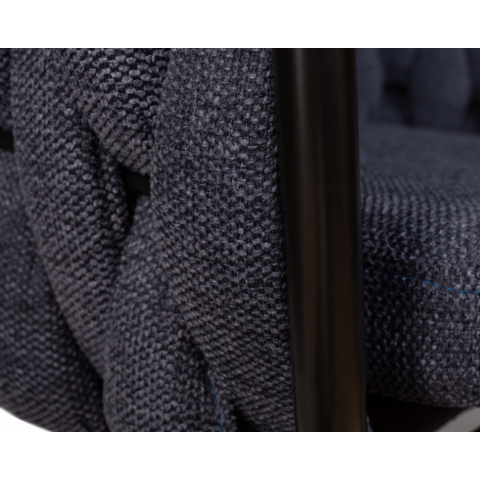 Стул обеденный MATILDA, цвет сиденья синий (LAR-275-29), цвет основания черный