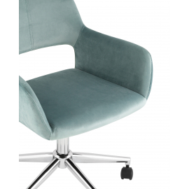 Кресло офисное ROSS велюр серо-зеленый