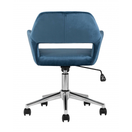 Кресло офисное Ross велюр синий