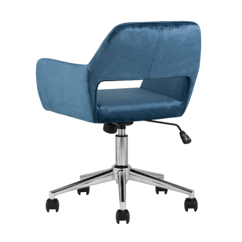 Кресло офисное Ross велюр синий