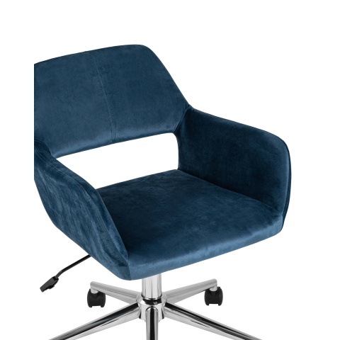 Кресло офисное Ross велюр синий