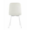 Стул Oliver экокожа белый белые ножки