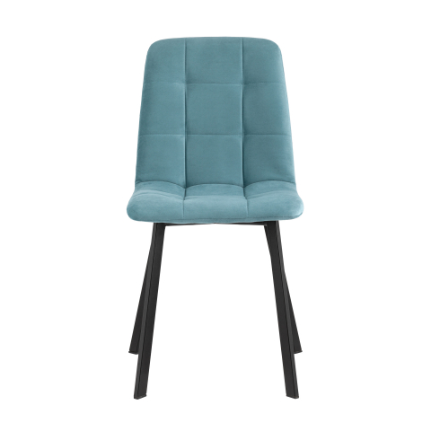 Стул Oliver Square велюр пыльно-голубой