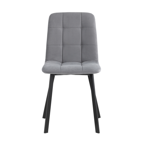 Стул Oliver Square велюр серый