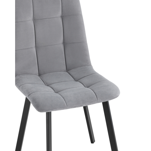 Стул Oliver Square велюр серый