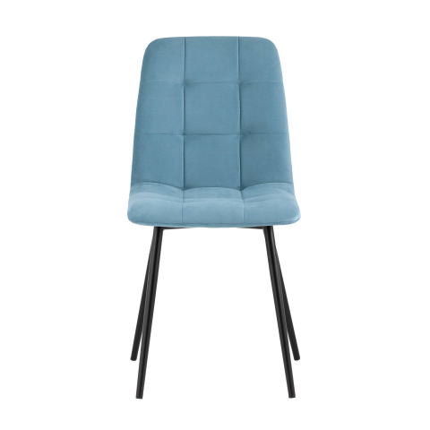 Стул Oliver велюр пыльно-голубой