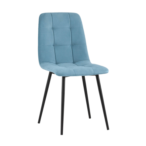 Стул Oliver велюр пыльно-голубой