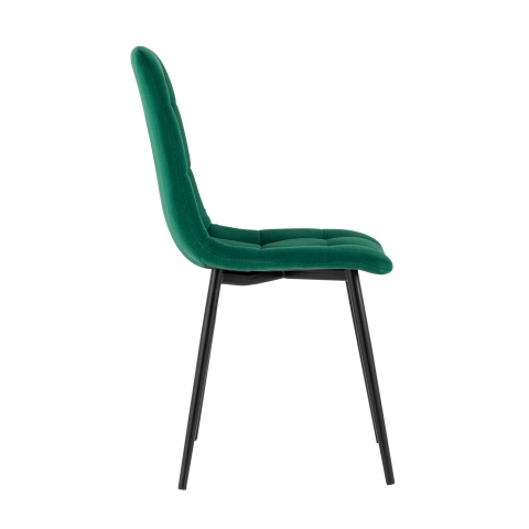 Стул Oliver велюр тёмно-зелёный