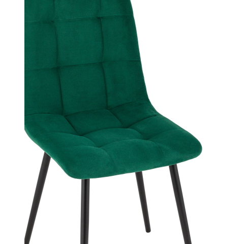 Стул Oliver велюр тёмно-зелёный