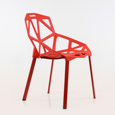 Пластиковый стул One красный
