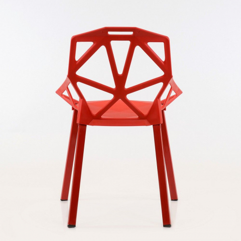 Пластиковый стул One красный