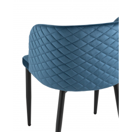Стул Оскар велюр сине-зеленый