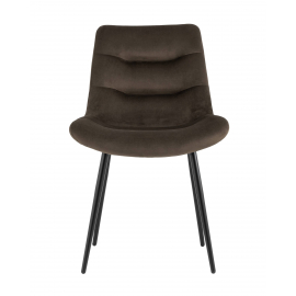 Стул Остин велюр тёмно-коричневый