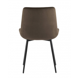 Стул Остин велюр тёмно-коричневый