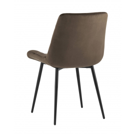 Стул Остин велюр тёмно-коричневый