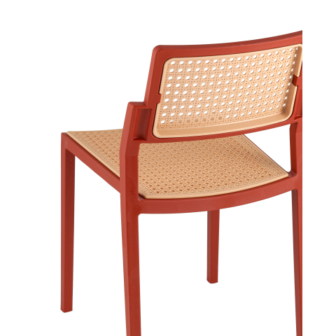 Стул пластиковый Milto красный