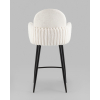 Стул полубарный Wave Stripes букле белый