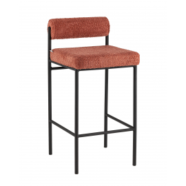 Стул полубарный Балла букле коралловый