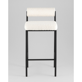 Стул полубарный Балла букле молочный