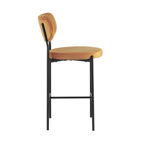 Стул полубарный Барбара велюр терракотовый