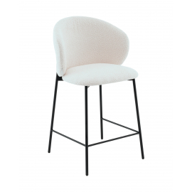 Стул полубарный Блейз букле белый