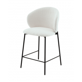 Стул полубарный Блейз букле белый