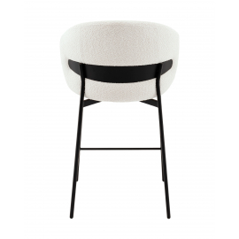 Стул полубарный Блейз букле белый