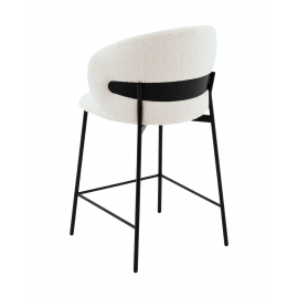 Стул полубарный Блейз букле белый