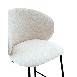 Стул полубарный Блейз букле белый