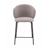 Стул полубарный Блейз букле светло-серый