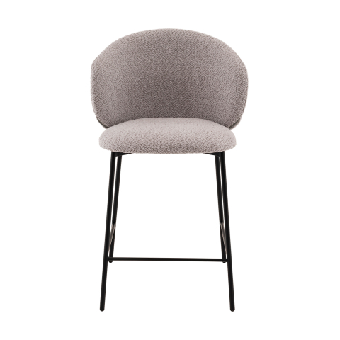 Стул полубарный Блейз букле светло-серый