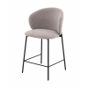 Стул полубарный Блейз букле светло-серый