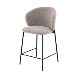 Стул полубарный Блейз букле светло-серый