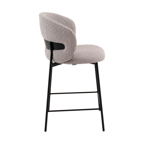 Стул полубарный Блейз букле светло-серый