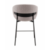 Стул полубарный Блейз букле светло-серый