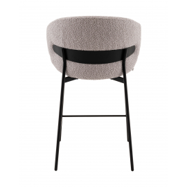Стул полубарный Блейз букле светло-серый