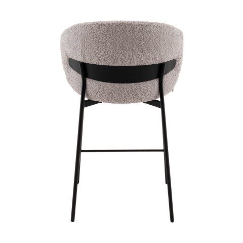 Стул полубарный Блейз букле светло-серый