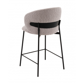 Стул полубарный Блейз букле светло-серый