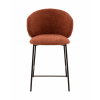 Стул полубарный Блейз букле терракотовый